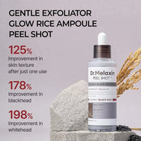 Dr. Melaxin Peel Shot White and Black Rice Exfoliating Essence Skin Lightening Contro Moisturizing Oil-Control Gentle Skin Care
