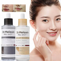Dr. Melaxin Peel Shot White and Black Rice Exfoliating Essence Skin Lightening Contro Moisturizing Oil-Control Gentle Skin Care