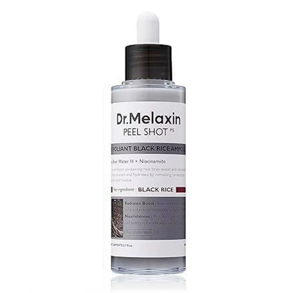 Dr. Melaxin Peel Shot White and Black Rice Exfoliating Essence Skin Lightening Contro Moisturizing Oil-Control Gentle Skin Care