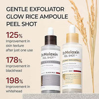 Dr. Melaxin Peel Shot White and Black Rice Exfoliating Essence Skin Lightening Contro Moisturizing Oil-Control Gentle Skin Care